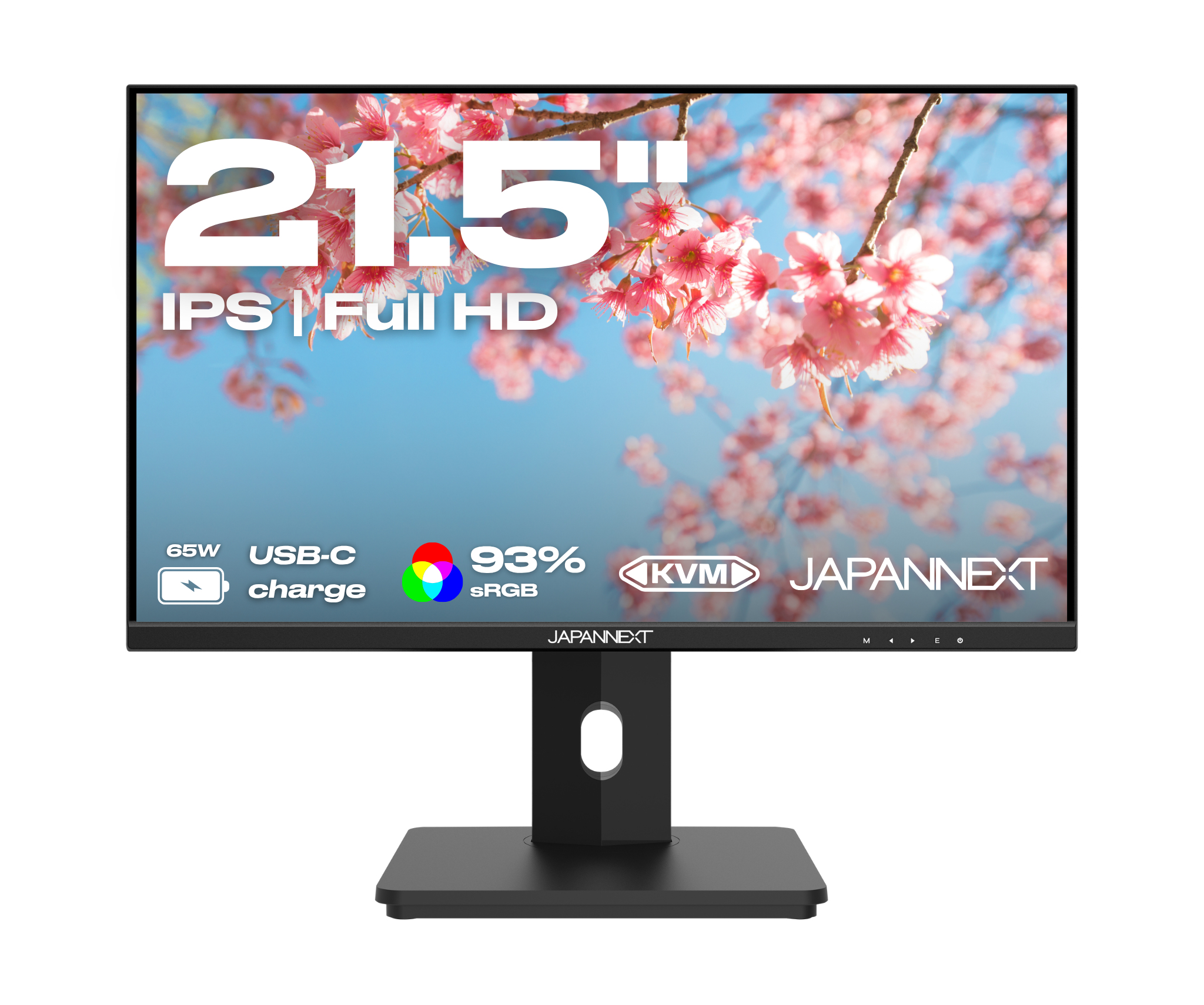 JAPANNEXT JN-I215FLFHSP-C65W 21,5" IPS Full HD Monitor Schwarz
