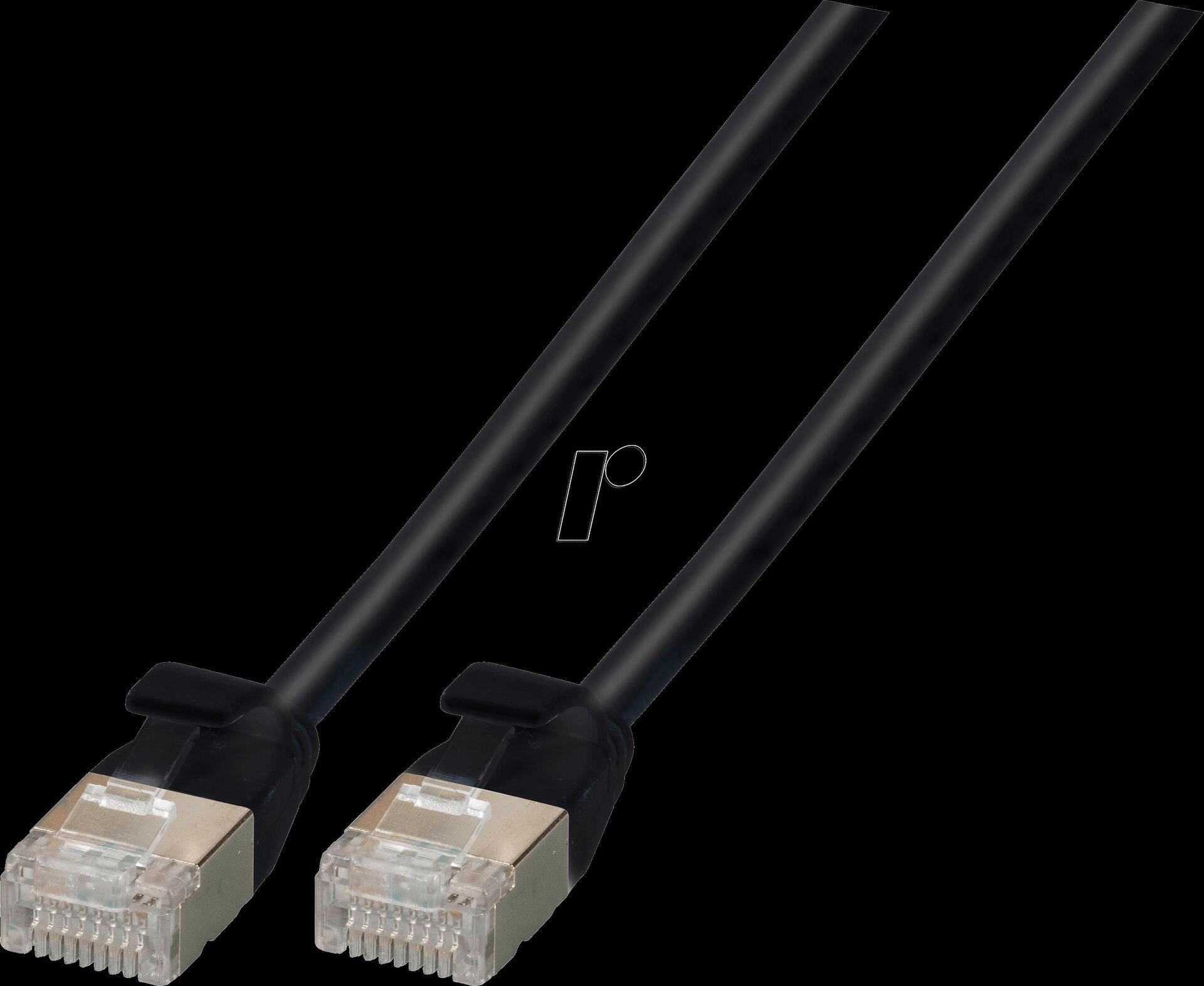 EFB-Elektronik RJ45 Patchkabel Cat.6A U/FTP TPE 4mm ultraflex schwarz 5m Hersteller: EFB Elektronik (K5547SW.5)