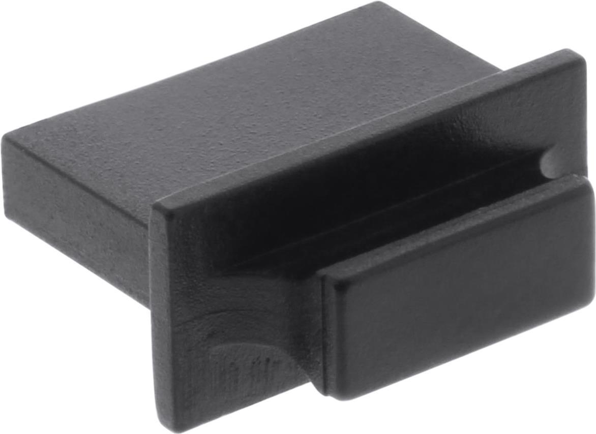 10er Pack InLine Staubschutz, für HDMI Buchse, schwarz