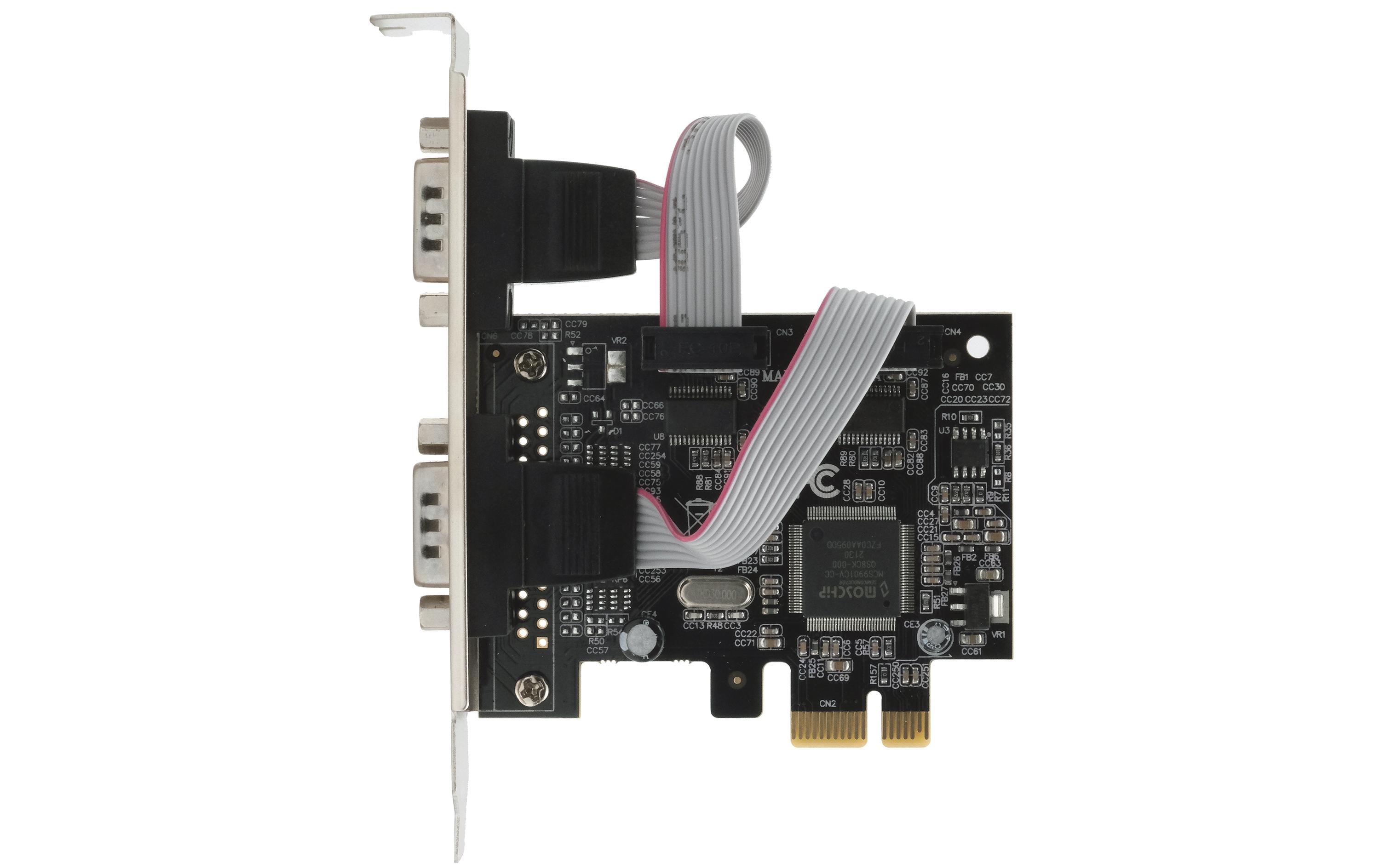 Exsys EX-46012 PCIe RS-232 Schnittstellenkarte 2 Port Grau