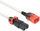 ACT Powercord C14 IEC Lock+ Dual Locking - C15 IEC Lock+ white 2 m, PC3875 (PL0052)