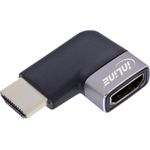 InLine HDMI Adapter A Stecker Buchse 90° links 8K UHD (17991E)