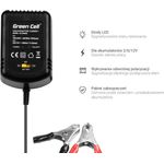 Green Cell ACAGM05 Ladegerät für Fahrzeugbatterie 2/6/12 V Schwarz (ACAGM05)