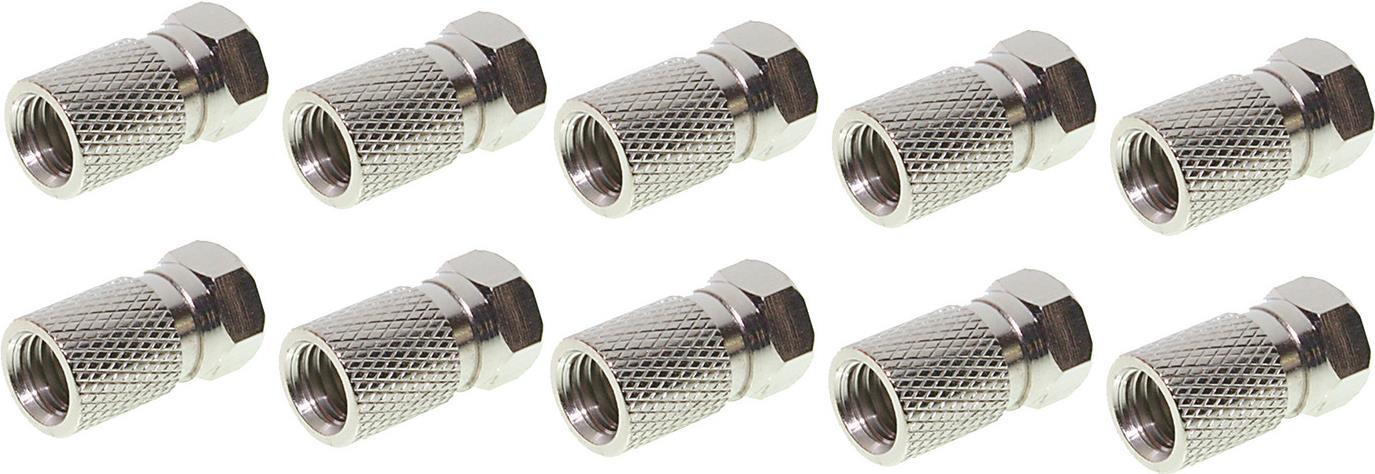 SHVP 85014-10 - F-Stecker 8.0 mit großer Mutter 10 Stück (BS85014-10)
