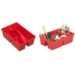 allit Tragekasten McPlus Carry 38, PP, rot aus Polypropylen, ergonomischer Griff mit Einsteck - 1 Stück (457278)