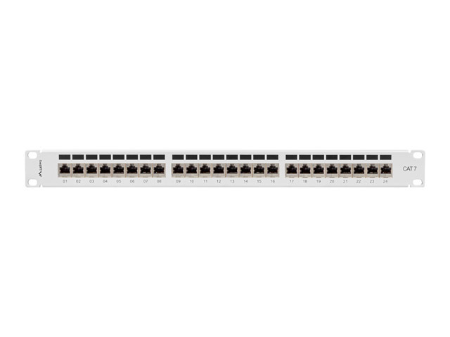 Lanberg PPS7-1024-S Patchpanel 24-Port 1U 19" Cat. 7 FTP Grau