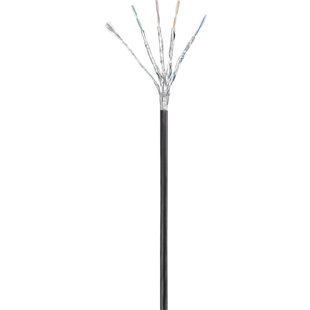 Renkforce RF-4673690 Netzwerkkabel 5 m Cat6a S/FTP (S-STP) Schwarz