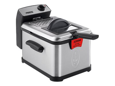 Princess Superior Fryer Fritteuse 3 Liter 3,2 kW Edelstahl Schwarz