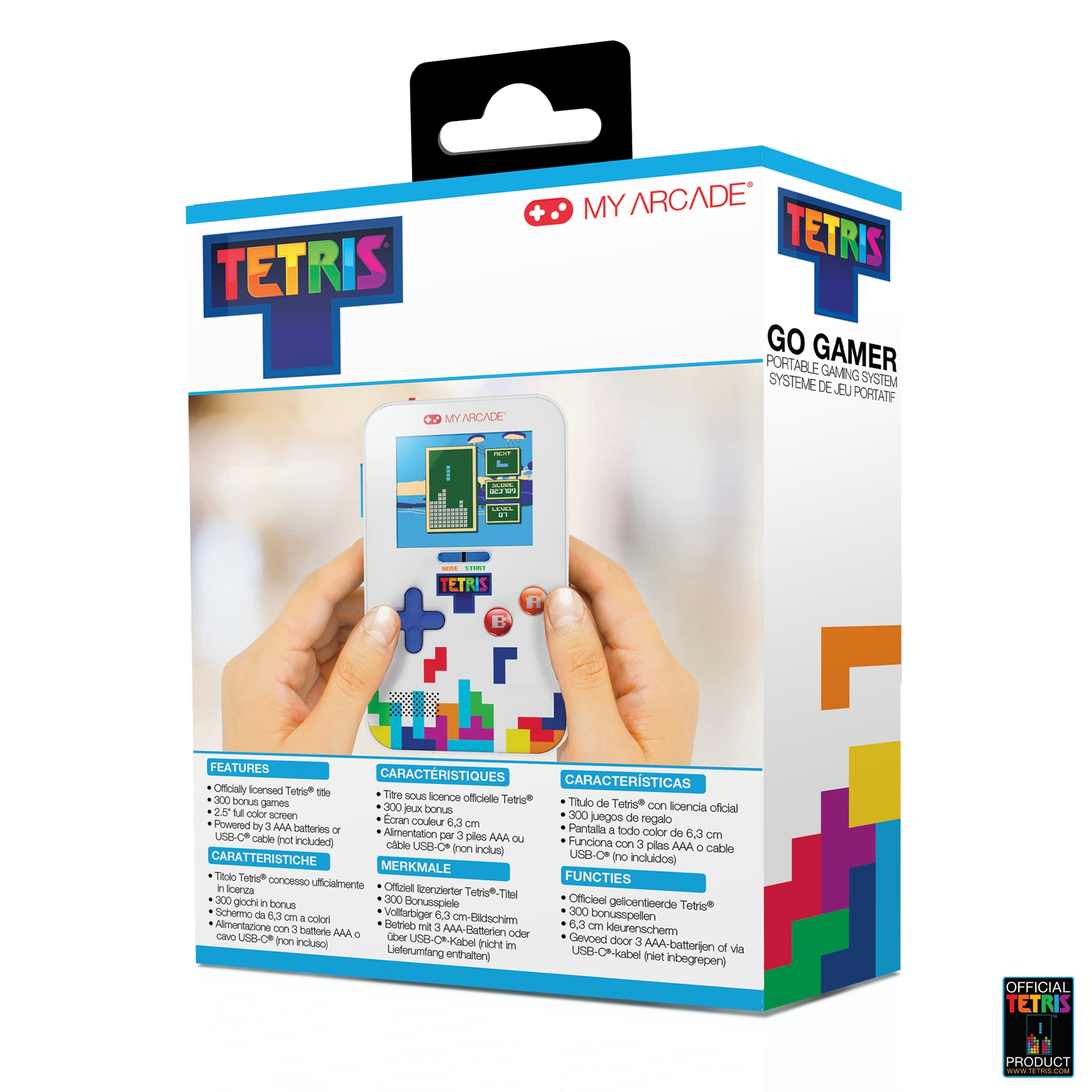 dreamGEAR My Arcade Go Gamer Tetris Tragbare Spielkonsole 2,5" Mehrfarbig