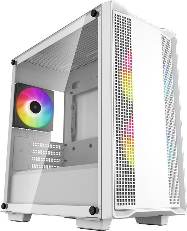 DeepCool CC360 WH ARGB PC-Gehäuse Mini Tower Micro-ATX weiß ARGB-Lüfter (R-CC360-WHAPM3-G-1)