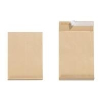 herlitz Faltenversandtasche B4, haftklebend, braun ohne Fenster, Natron-Recycling/Kraftpapier, 130 g/qm, - 1 Stück (11290020)