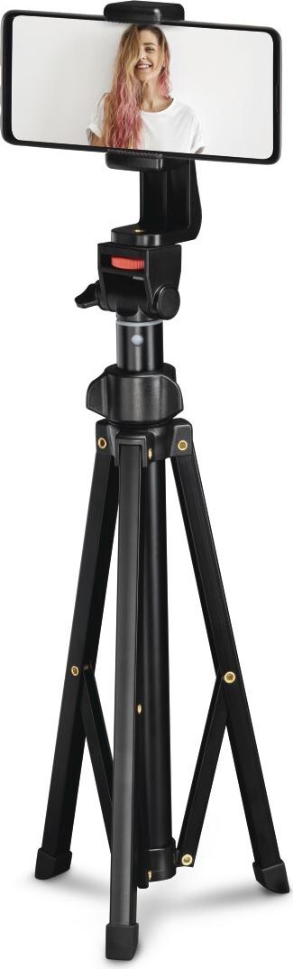 Hama Rotary Smartphone II Stativ-Set 1/4 Zoll Arbeitshöhe=41.5 - 150 cm Schwarz (00004675)