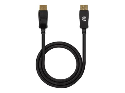 Manhattan DisplayPort 1.4 Kabel 8K@60Hz 4K@120Hz 2 m Schwarz
