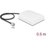 Delock WiFi 2,4 GHz Antenne N Stecker 8 dBi direktional mit Anschlusskabel RG-58, 50 cm weiß outdoor (90761)