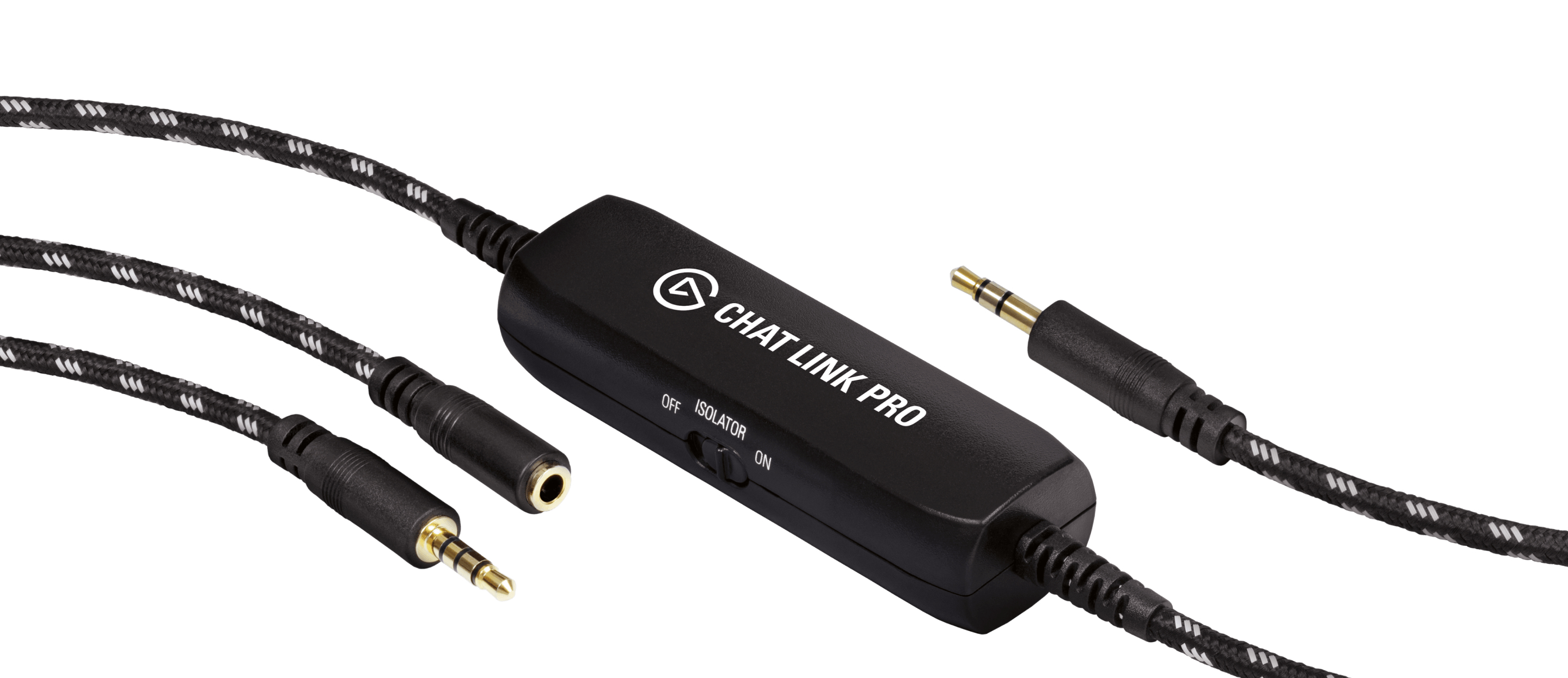 Elgato Chat Link Pro Audio-Kabel 2,5 m 3,5 mm Buchse 2 x 3,5 mm Stecker Schwarz