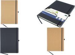 kangaro Notizbuch Kraft, 96 Blatt, DIN A4, liniert PU Hardcover-Einband, 80 g/qm, Papier chamois, mit - 1 Stück (K-552161)
