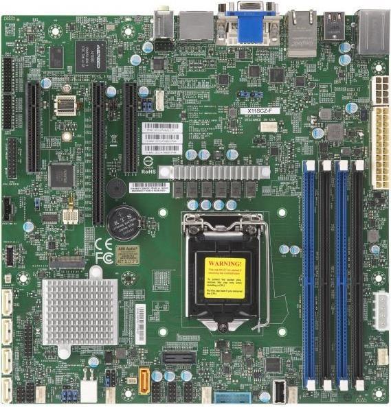 SUPERMICRO Motherboard X11SCZ-F (bulk pack) (MBD-X11SCZ-F-B)