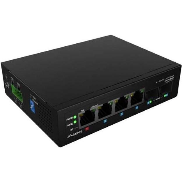 LANBERG Switch ILGE-4P-2S-90 Light Indus.PoE 1xBT 3xAT 2xSFP (ILGE-4P-2S-90)
