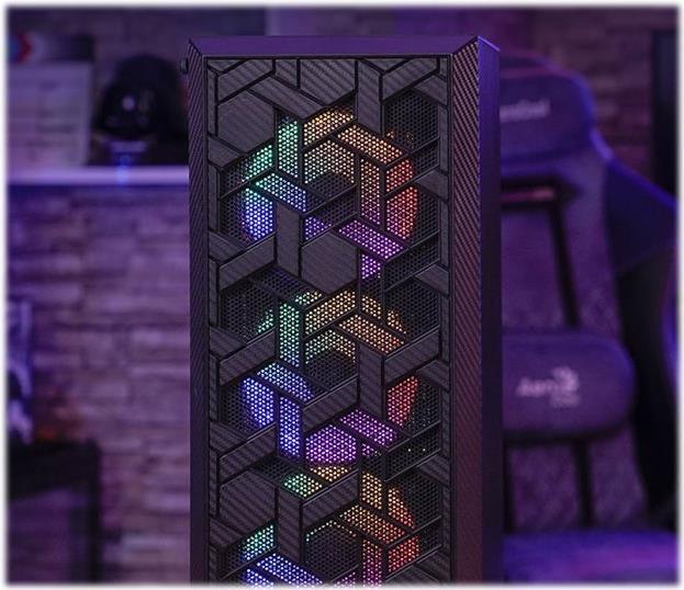 Aerocool Hive Hive-G-BK-v3 Midi Tower Schwarz