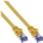 InLine® Patchkabel flach, U/FTP, Cat.6A, gelb, 3m (71803Y)