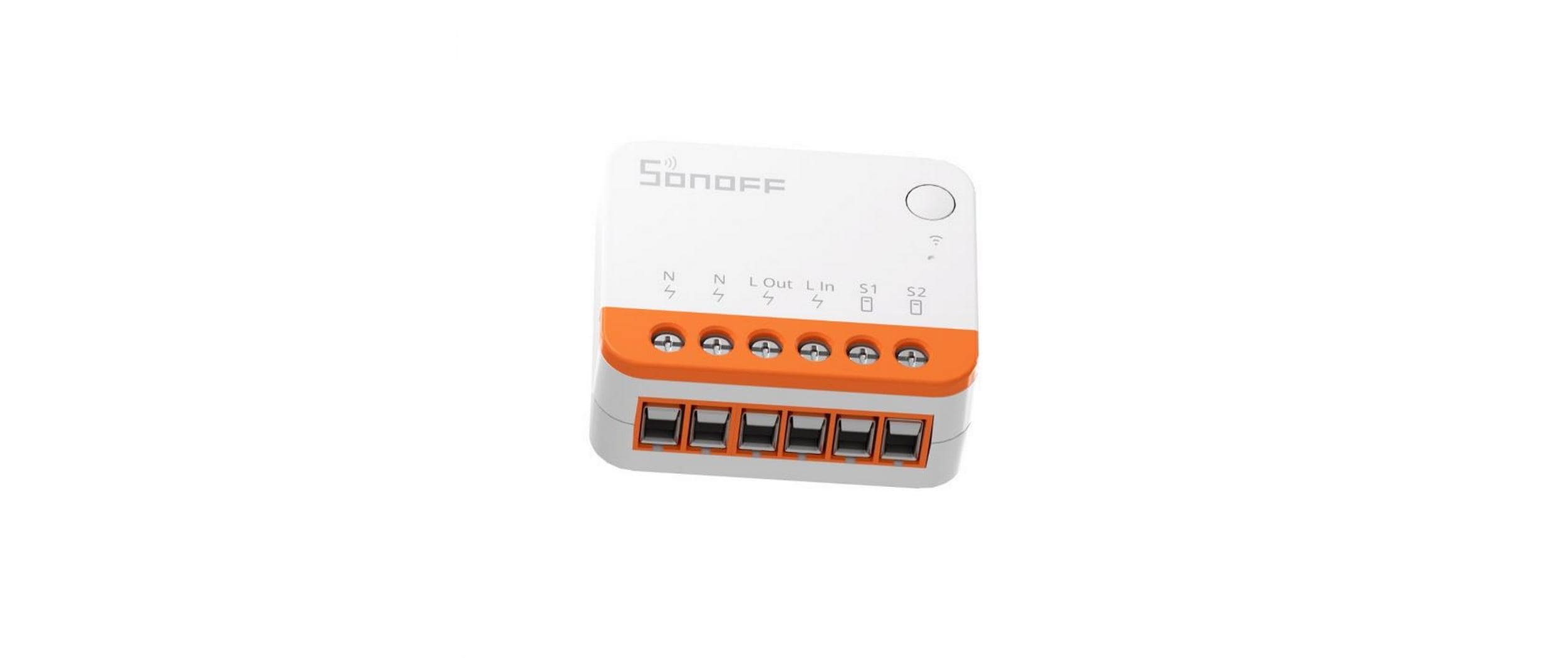 Sonoff MINIR4 Kabellos WLAN Schalter Orange - Weiß