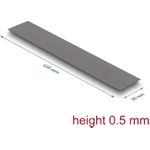 Delock Wärmeleitpad 120 x 20 0.5 mm für M.2 Module 3.2 W/mK - Low Oil (18468)