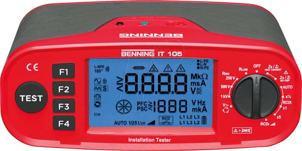 BENNING IT 105 - Installationsprüfgerät IT 105, DIN VDE 0100/105 (044105)