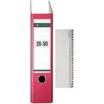 LEITZ Tauenpapier-Register, Zahlen, A4 Überbreite, 26-50 grau, 25-teilig, halbe Höhe, 100 g-qm, Lochung: 80 mm, mit (1382-00-85)