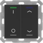 MDT BE-TAL55T206.D1 KNX Taster Light 55 2f RGBW Temperatursensor sw matt Sch_Jal 1 (BE-TAL55T206.D1)