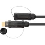 AOC Hybrid High-Speed HDMI 2.0b, stahlarmiert, 4K @60Hz, 18 GBit/s, schwarz, 70m, PYTHON Series (AOC-HP2070)