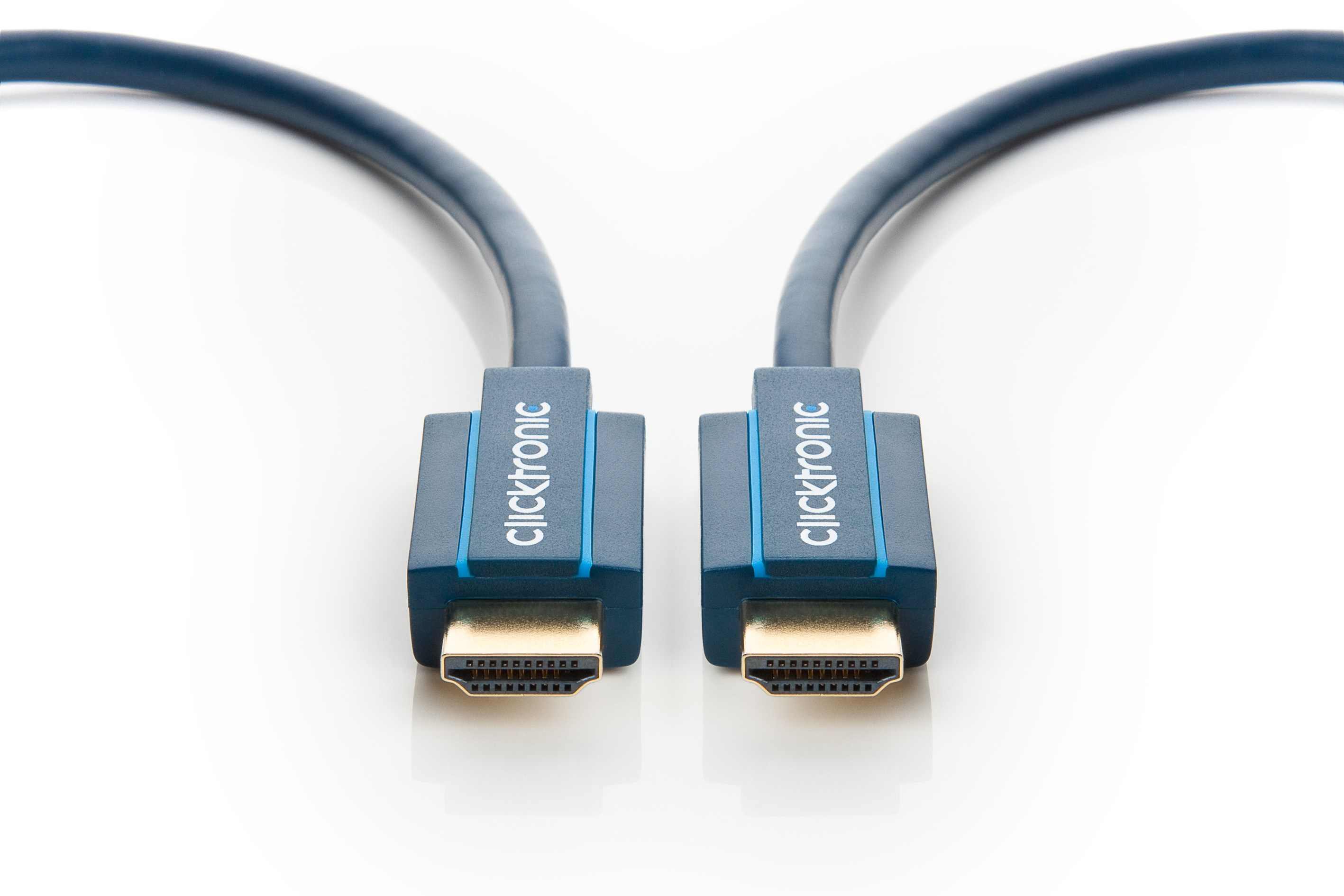 ClickTronic Casual Series HDMI-Kabel mit Ethernet 1 m 10,2 Gbit/s Blau