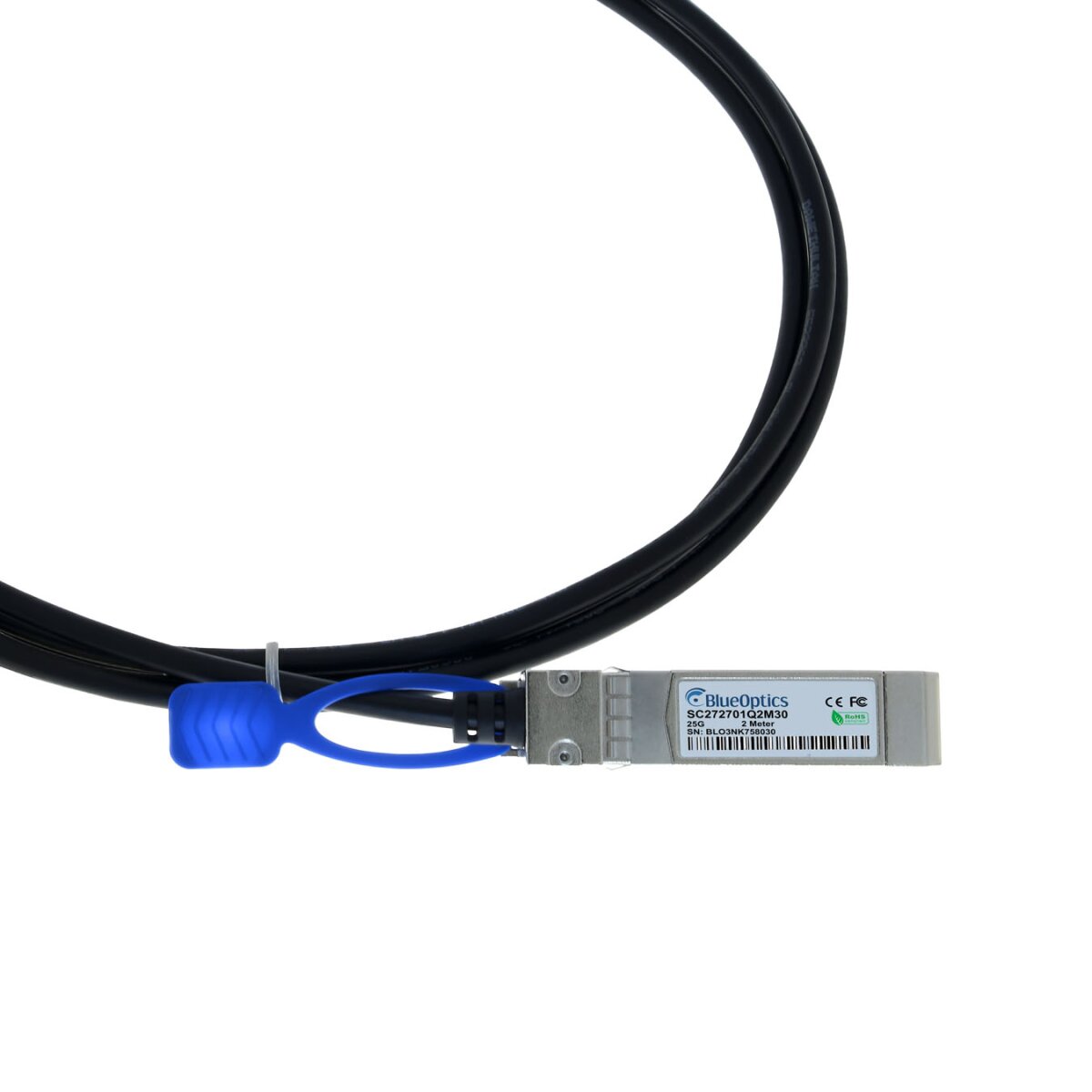 BlueOptics UACC-DAC-SFP28-3M-BL DAC SFP28 3 m 25G Kupfer Silber, Schwarz