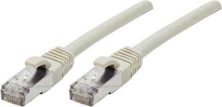 Patchkabel S/FTP (PiIMF), Cat 6A (EIA/TIA), grau, 20,0 m Patchkabel mit besonders schmalem Knickschutz (858412)