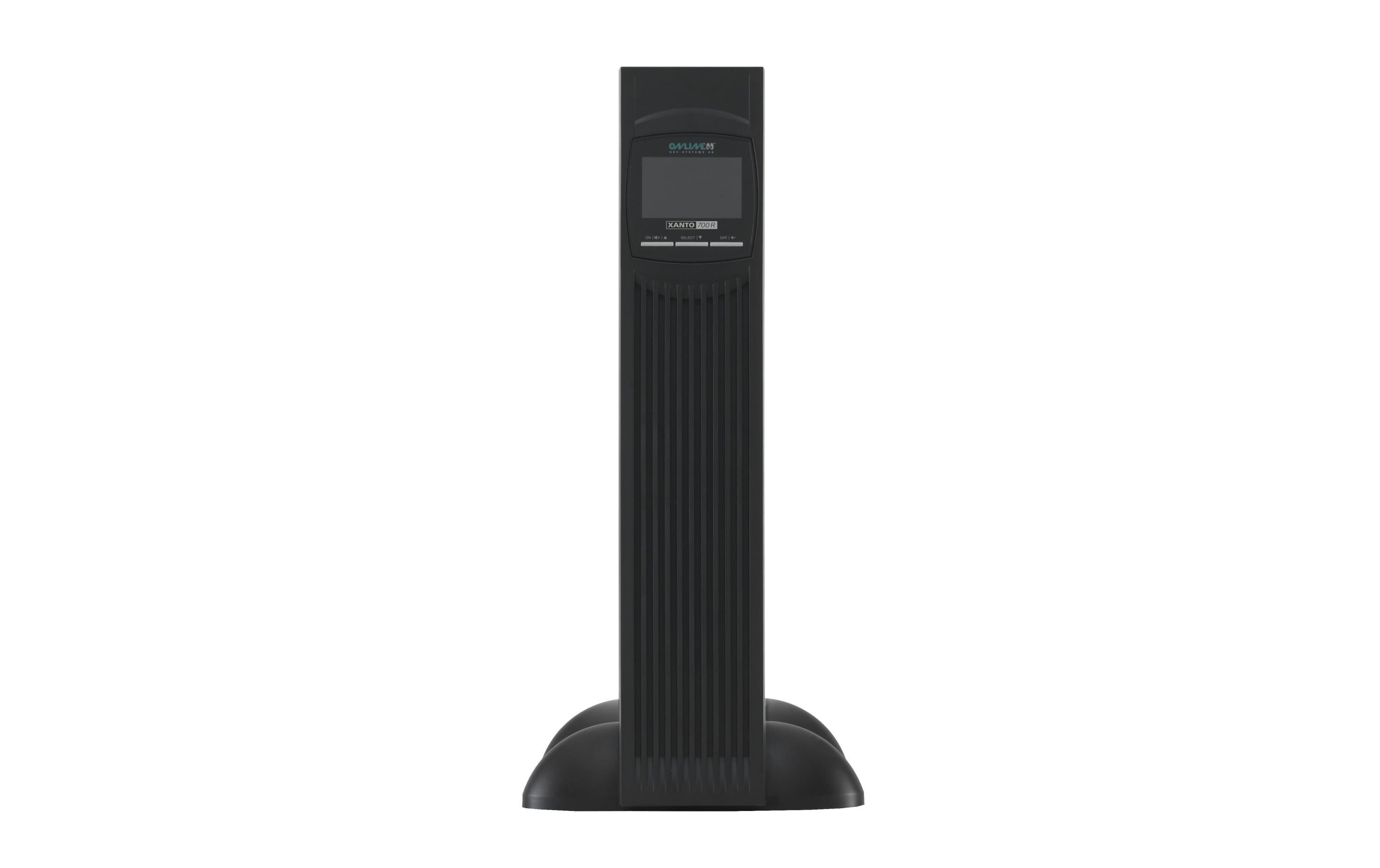 Online USV Systeme XANTO 700R USV 700 VA 700 W 2HE Rack/Tower Schwarz