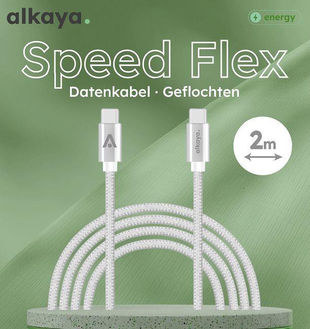 alkaya Speed Flex Kabel USB-C zu 2 m schwarz (CL-60030)