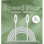 alkaya Speed Flex Kabel USB-C zu 2 m schwarz (CL-60030)