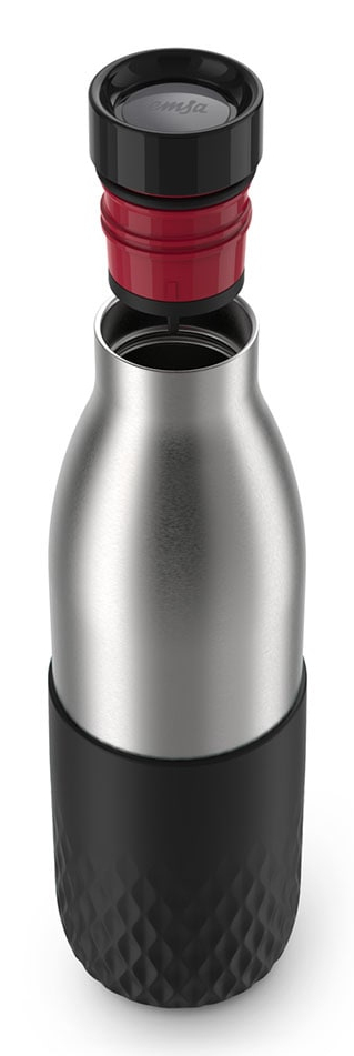 EMSA BLUDROP SLEEVE Trinkflasche 0,5 Liter Schwarz
