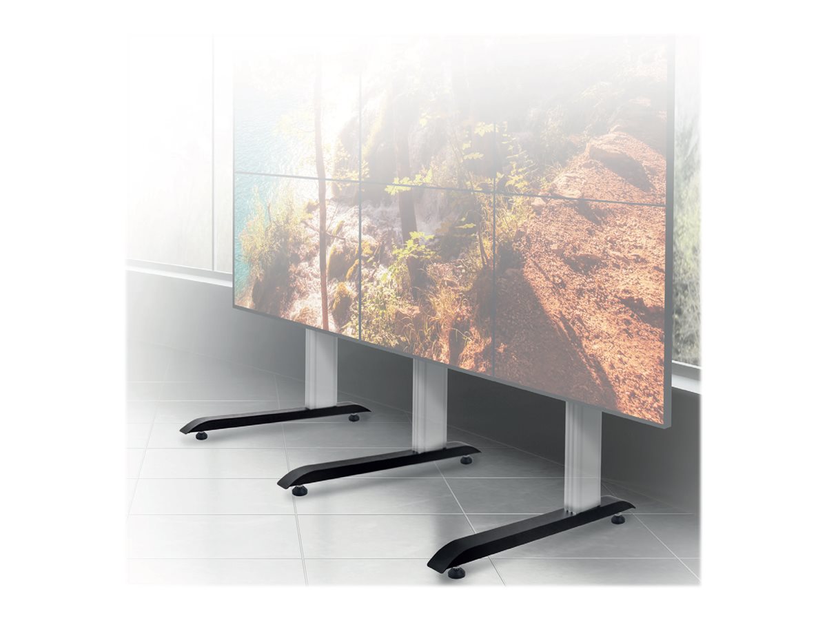 B-TECH System X BT8380-BASE/B Bodenstandfuß mit verstellbaren Füßen Metall Schwarz