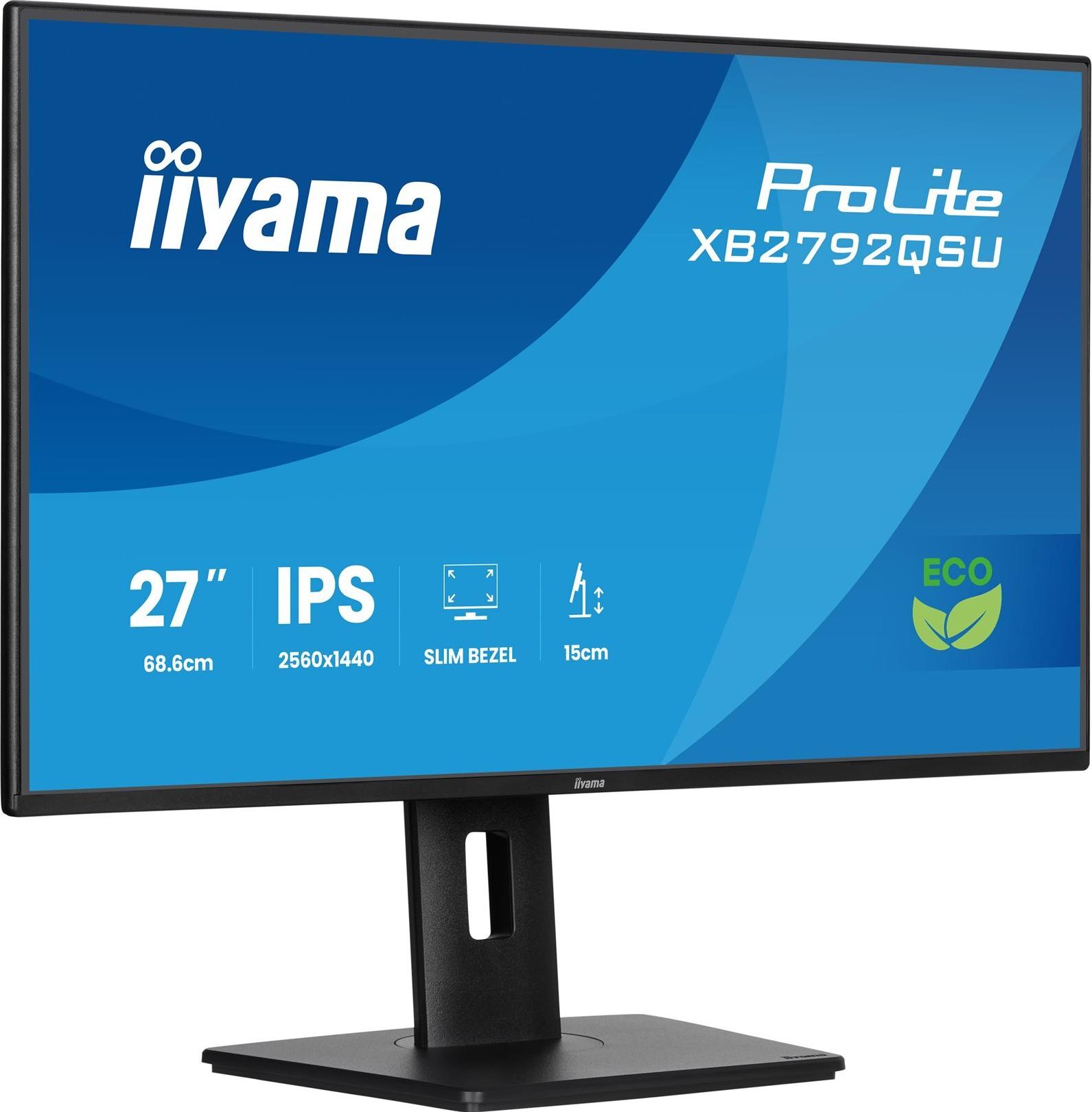 iiyama ProLite XB2792QSU-B1 27" QHD IPS 120 Hz Monitor Schwarz