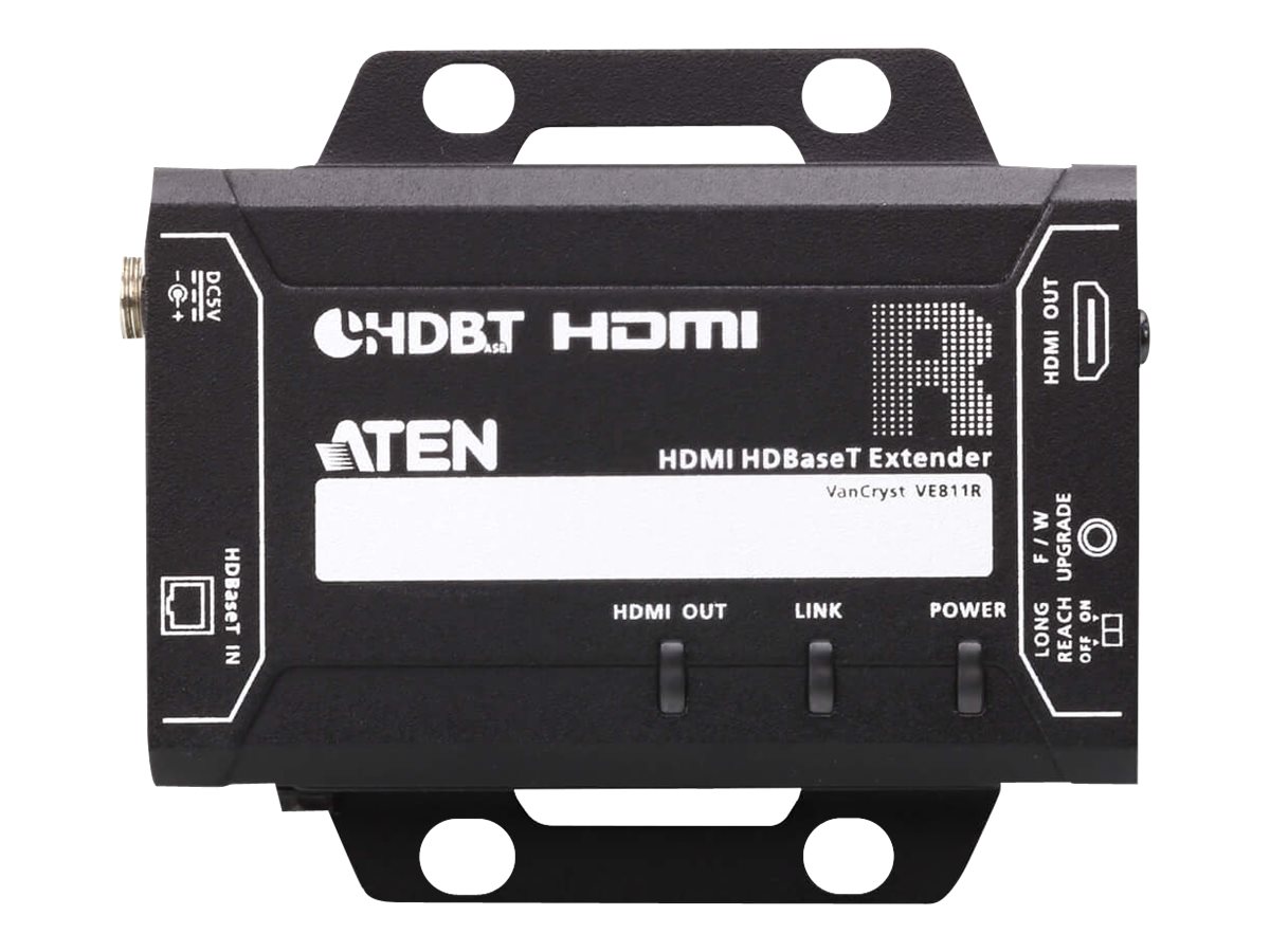 ATEN VanCryst VE811 HDMI HDBaseT Extender 4K Sender und Empfänger 150 m Schwarz