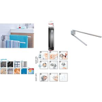 tesa Handtuchhalter EKKRO, zweiarmig, verchromt inkl. Klebelösung, Befestigung durch Kleben (40234-00000-00)