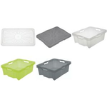 keeeper Aufbewahrungsbox "franz", 16 Liter, crystal-grey transparent, leer platzsparend nestbar, besonders stabil - 1 Stück (1027382700000)