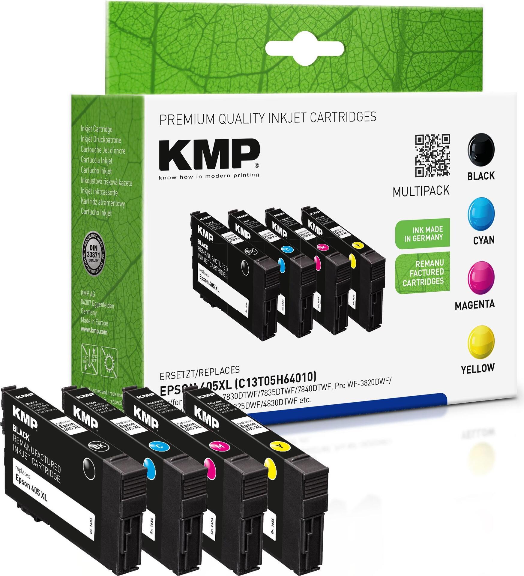 KMP 1656,4005 Druckerpatrone 4 Stück(e) Kompatibel Schwarz (1656,4005)