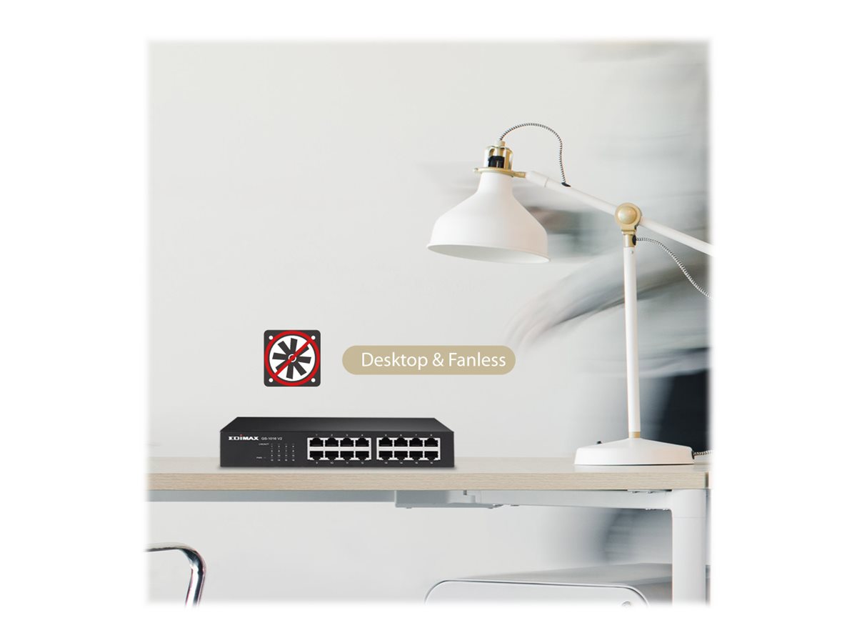Edimax GS-1016 V2 Gigabit Switch 16 Ports Schwarz