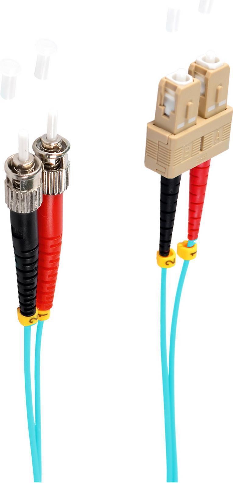 shiverpeaks BS77912/3 Glasfaserkabel 2 m SC ST OM3 Aqua-Farbe (BS77912/3)