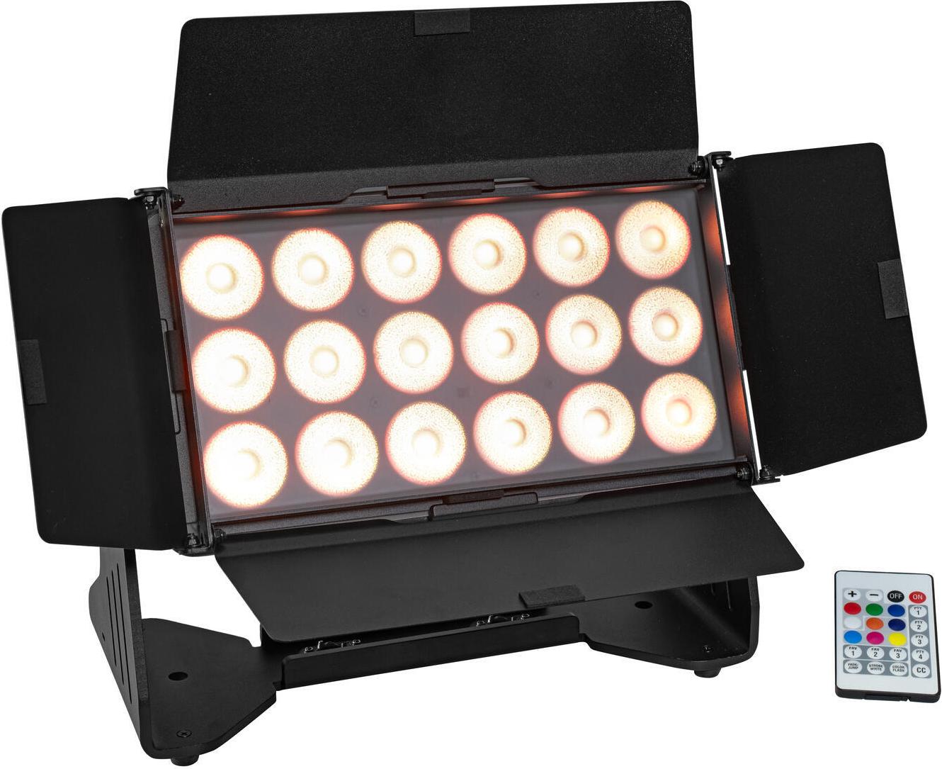EUROLITE Multiflood IP 18x10W RGBW Wash CRMX IP65 LED Bühnenfluter schwarz
