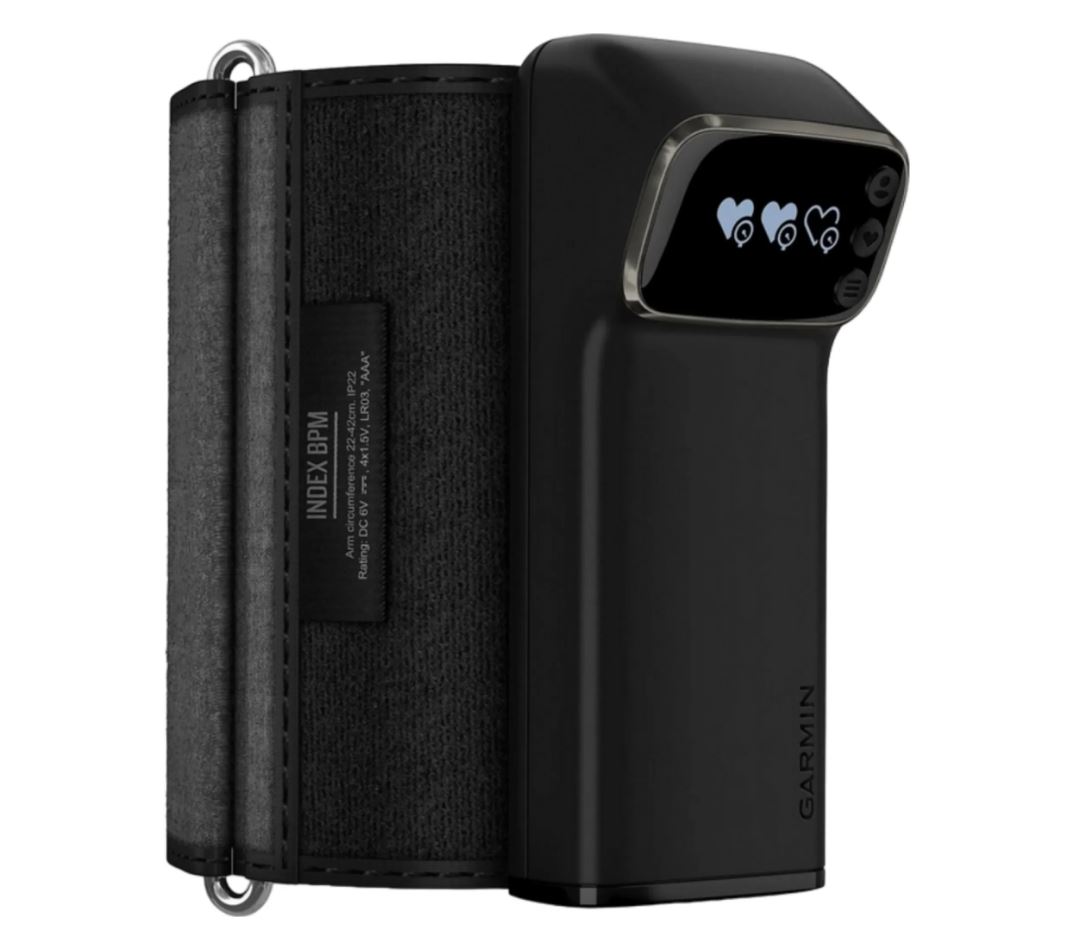 Garmin Index BPM smartes Oberarm-Blutdruckmessgerät schwarz (010 - 02464 - 02)