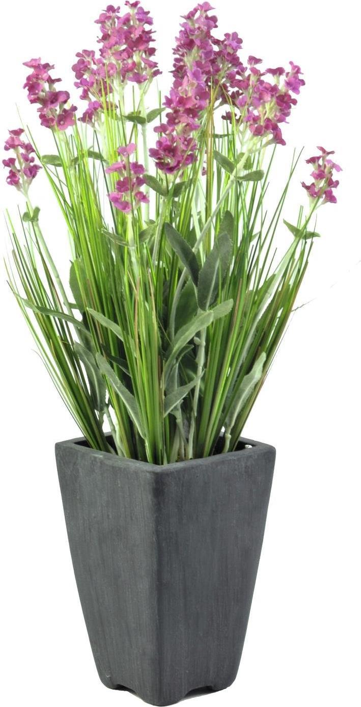 EUROPALMS Lavendel, Kunstpflanze, rosé, im Dekotopf, 45cm (82600213)