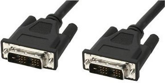 DVI-D Single-Link Anschlusskabel Stecker/Stecker, schwarz, 5 m Hersteller: Techly (ICOC-DVI-8050)