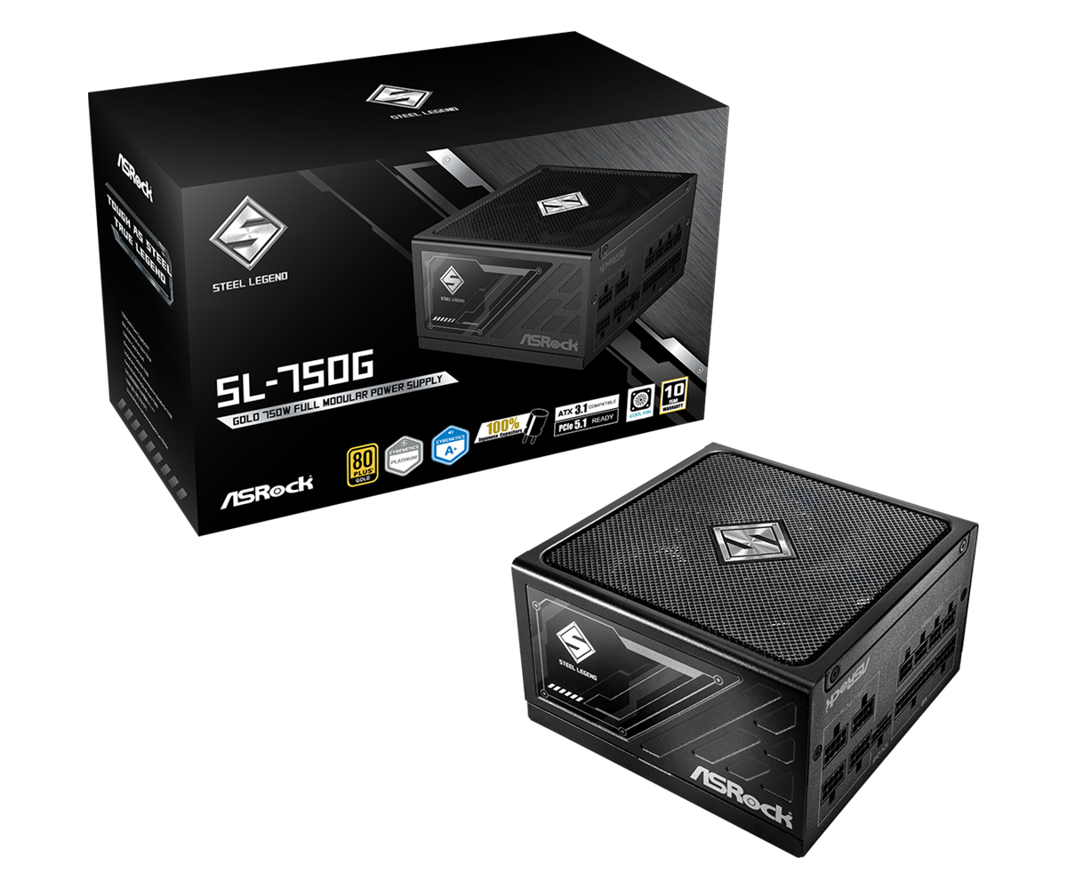 ASRock Steel Legend SL-750G 750W ATX 80+ Gold Steel Black
